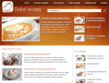 Tablet Screenshot of dobre-recepty.sk
